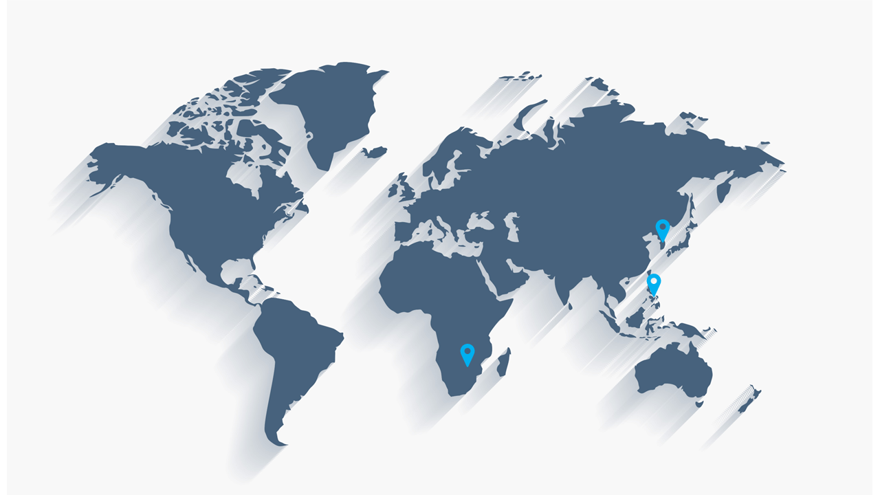 글로벌 거점 지도